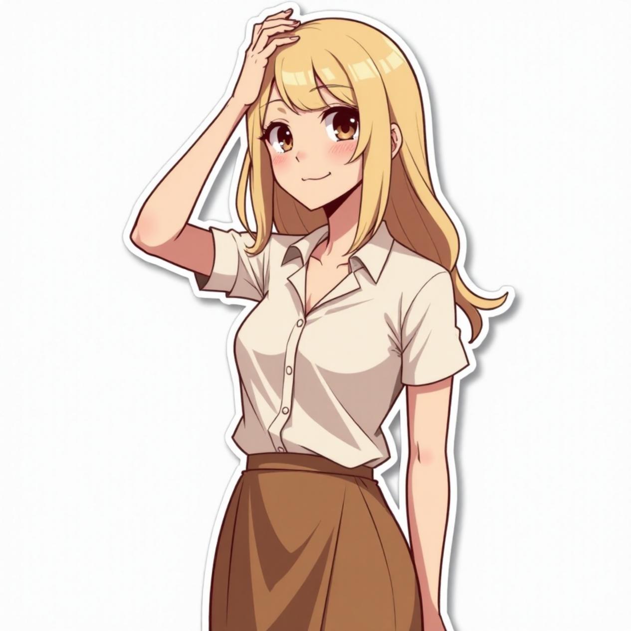 Saia longa com blusa leve