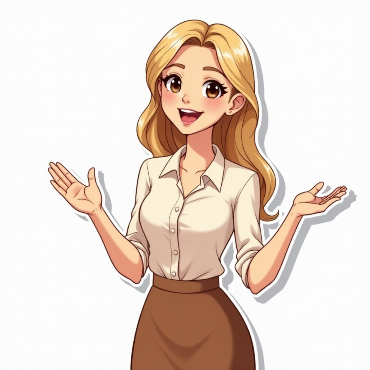 Saia longa com blusa leve