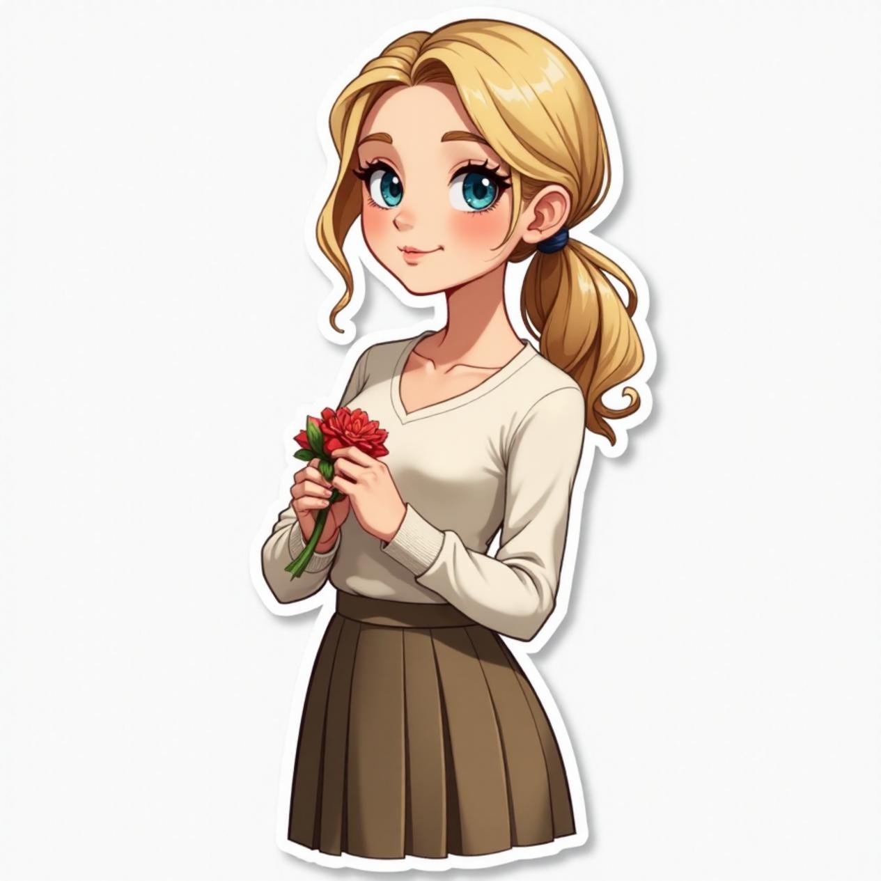 Suéter com saia longa