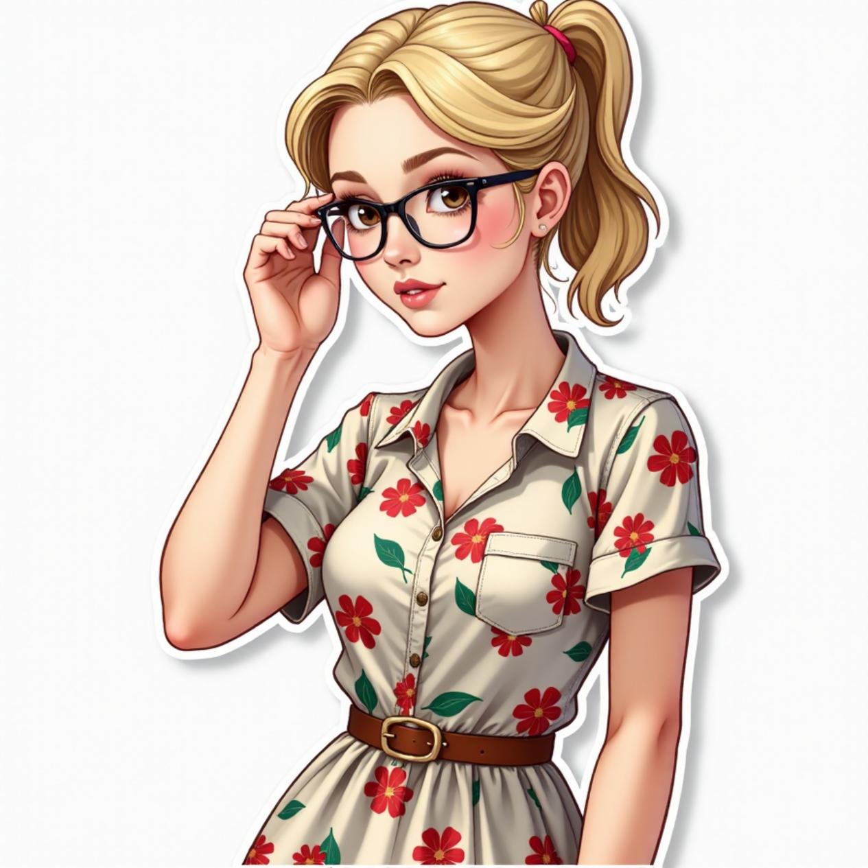 Vestido midi estampado