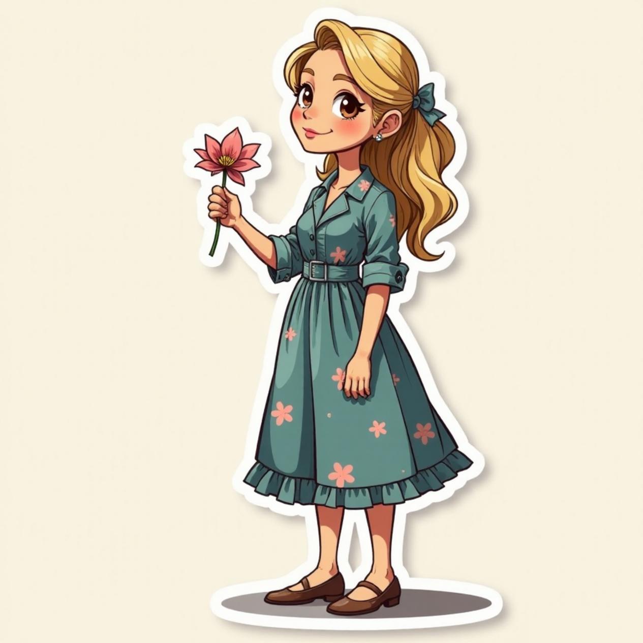 Vestido midi estampado